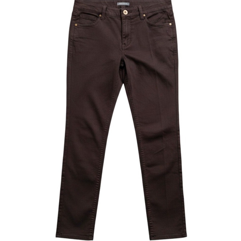 Toad&Co Womens‎ Skinny Pants Dark Burgundy Plum 5-Pocket Outdoor Casual Size 4